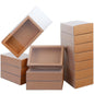20Pcs Kraft Paper Gift Box Wedding Party Cookie Candy Boxes with Clear PVC Window Soap Jewelry Display Drawer Packaging Boxes