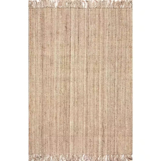 Natura Chunky Loop Jute Tan 4 Ft. X 6 Ft. Area Rug