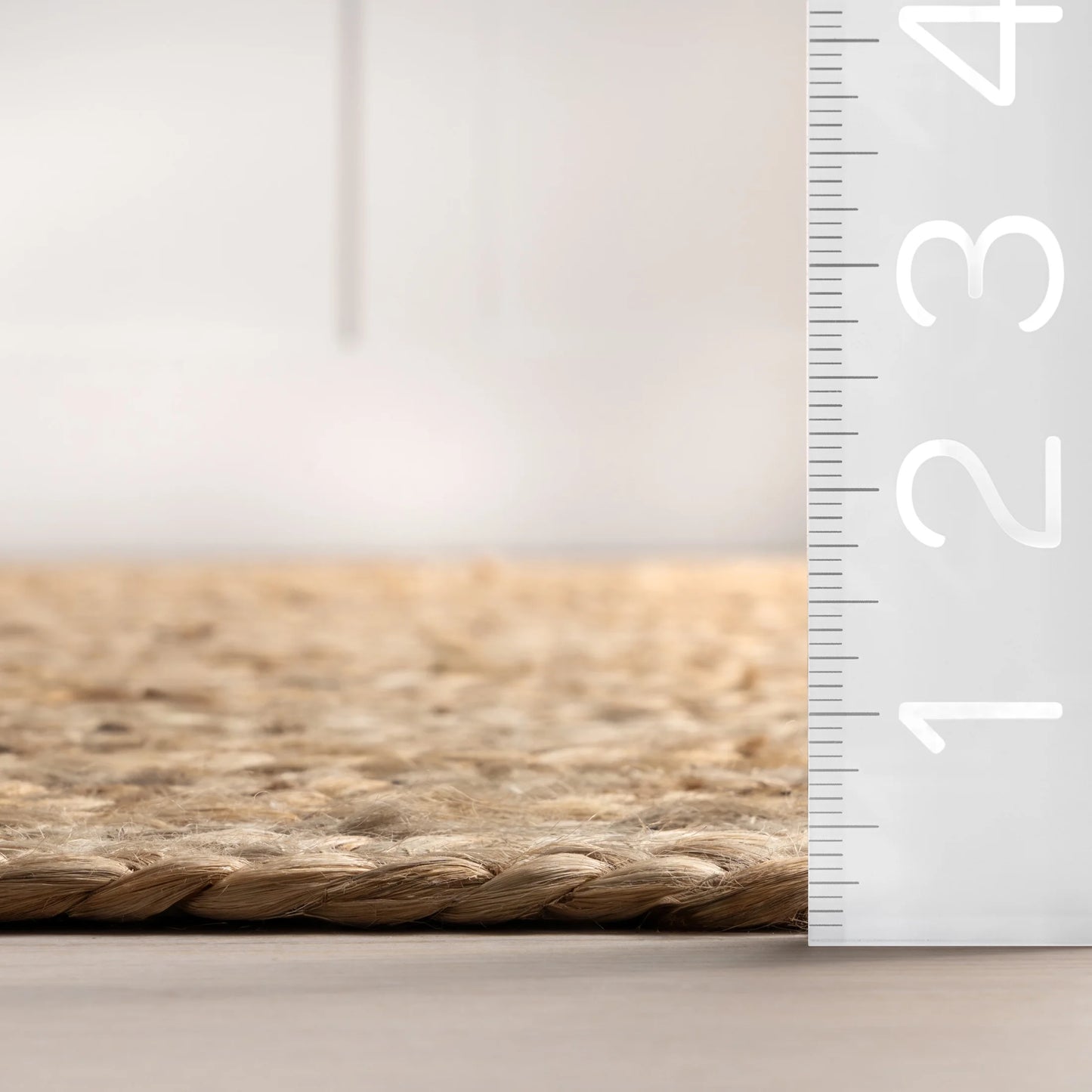 Rigo Hand Woven Farmhouse Jute Area Rug, Oval 6' X 9', Natural