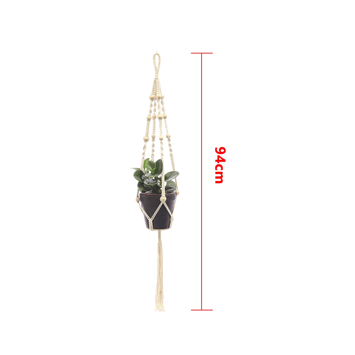 Hanging Plant Handmade Macrame Plant Hanger Flower Pot Planter Hanger Wall Decor Courtyard Garden Hanging Planter Hanging Basket