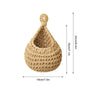 Handwoven Hanging Wall Vegetable Fruit Basket Organizer Container Decor for Kitchen Garden Mount Wall Plant Flower Onion Storage