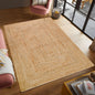 Braided Jute Area Rug, Natural, 4X6 Ft