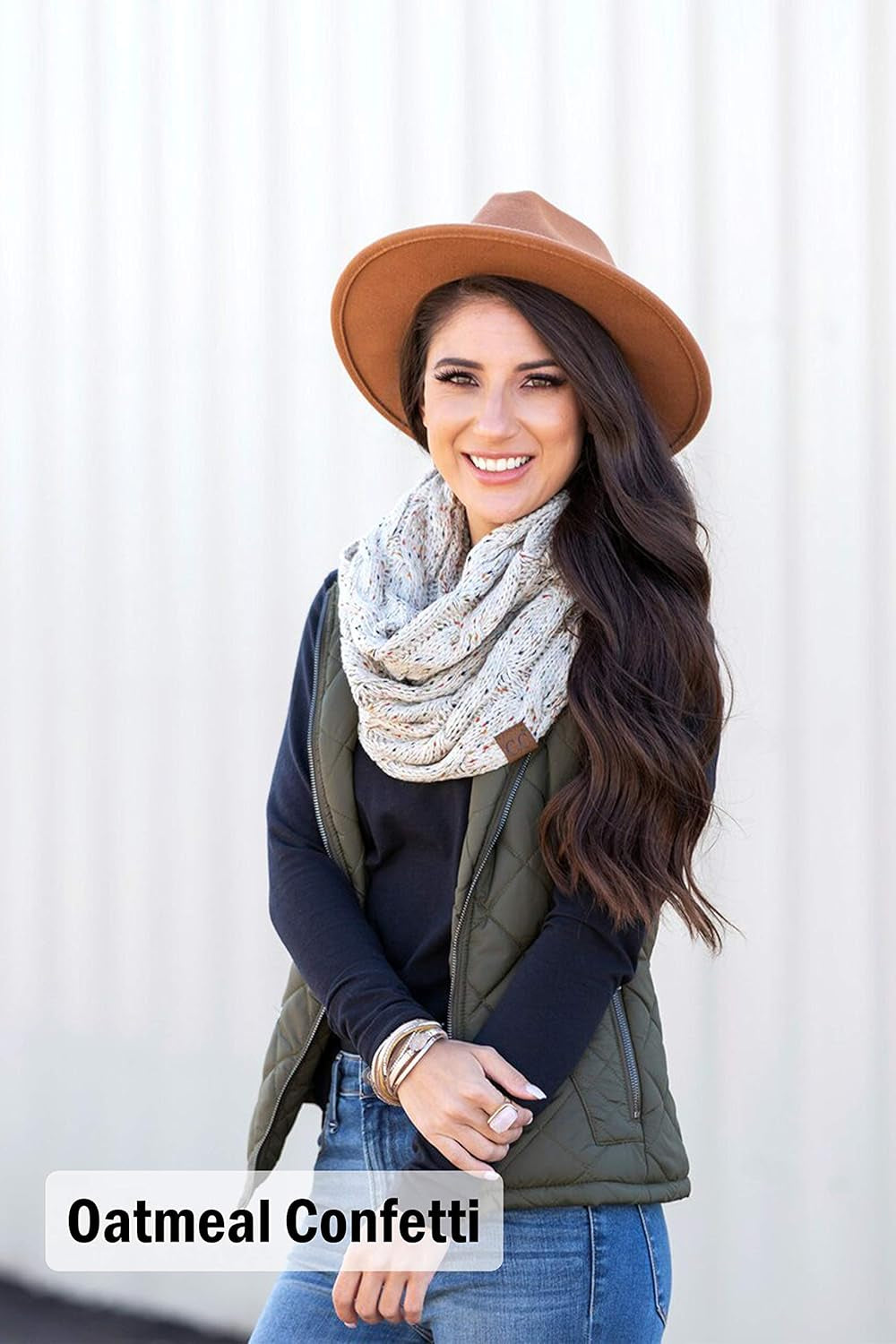 Infinity Scarf Women Winter Cable Knit Circle Wrap - Mother'S Day Gift