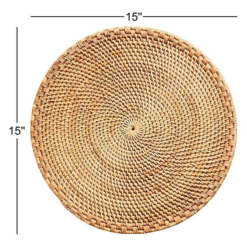 Zadia Jute/Rattan Charger Plate