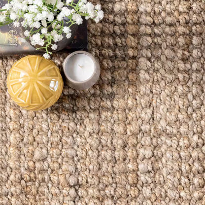 Natura Chunky Loop Jute Tan 4 Ft. X 6 Ft. Area Rug