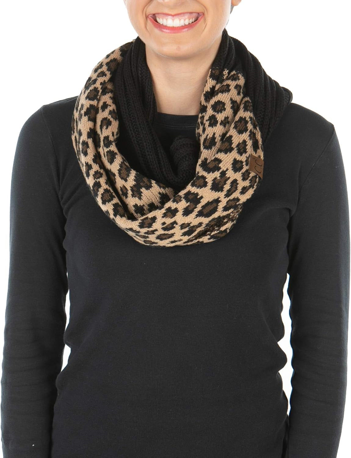 Infinity Scarf Women Winter Cable Knit Circle Wrap - Mother'S Day Gift