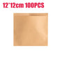 100PCS Disposable Kraft Paper Bag Oil Proof Paper Bag Food Packaging Bags Packaging Parchment Paper Baking Paper Air Fryer