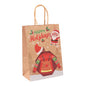5Pcs Kraft Paper Gift Bags Merry Christmas Candy Cookie Packaging Bag Boxes Natal Kids Favors 2025 New Year Party Decoration
