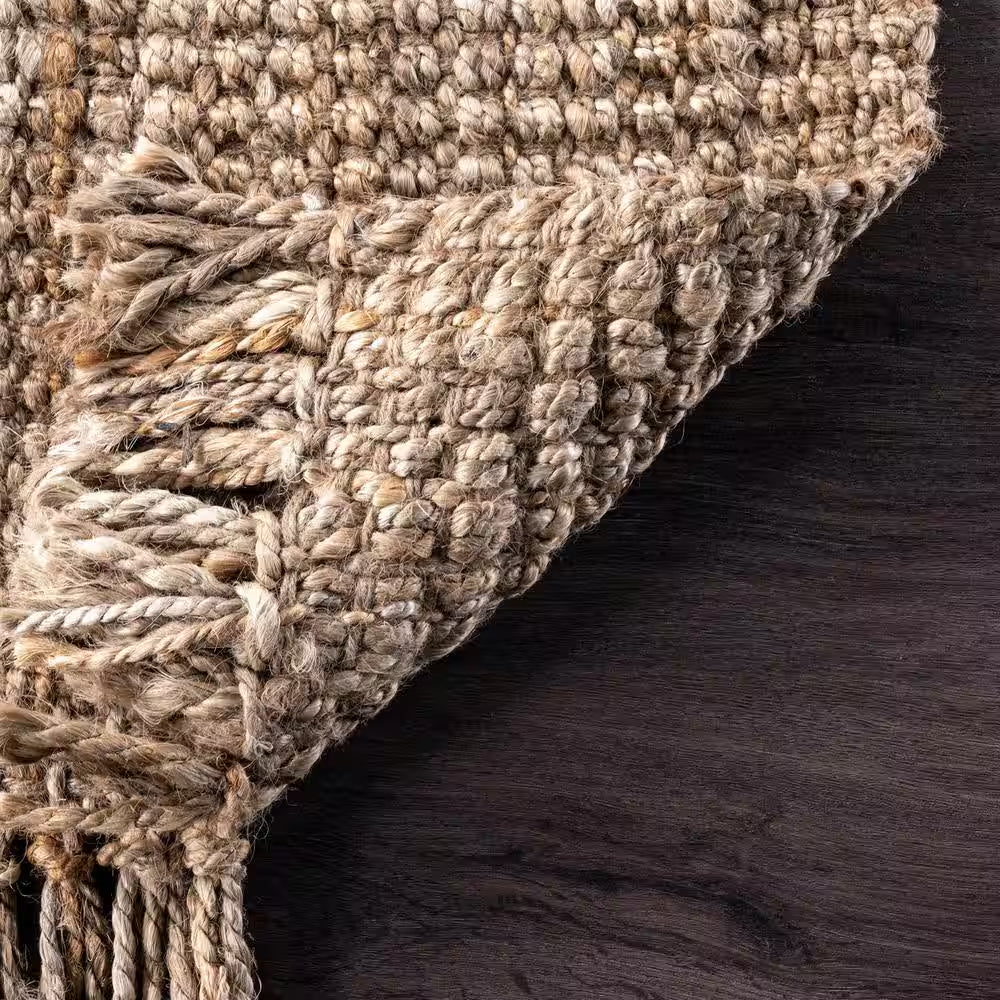 Natura Chunky Loop Jute Tan 4 Ft. X 6 Ft. Area Rug
