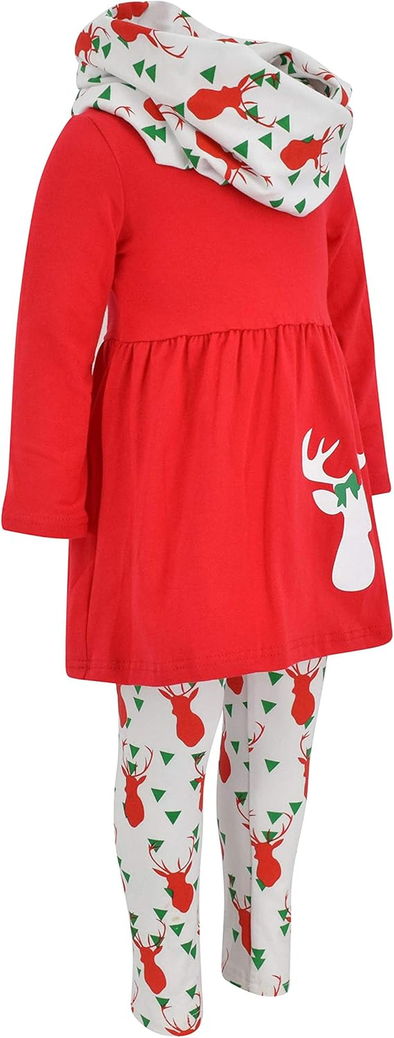 Girls Outfits Toddler 3 Piece Tunic Legging and Scarf Girls' Clothing Sets