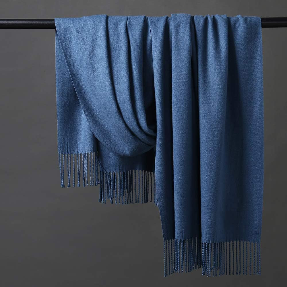 Wool Shawl Wraps - Extra Large Thick Soft Pashmina Scarf