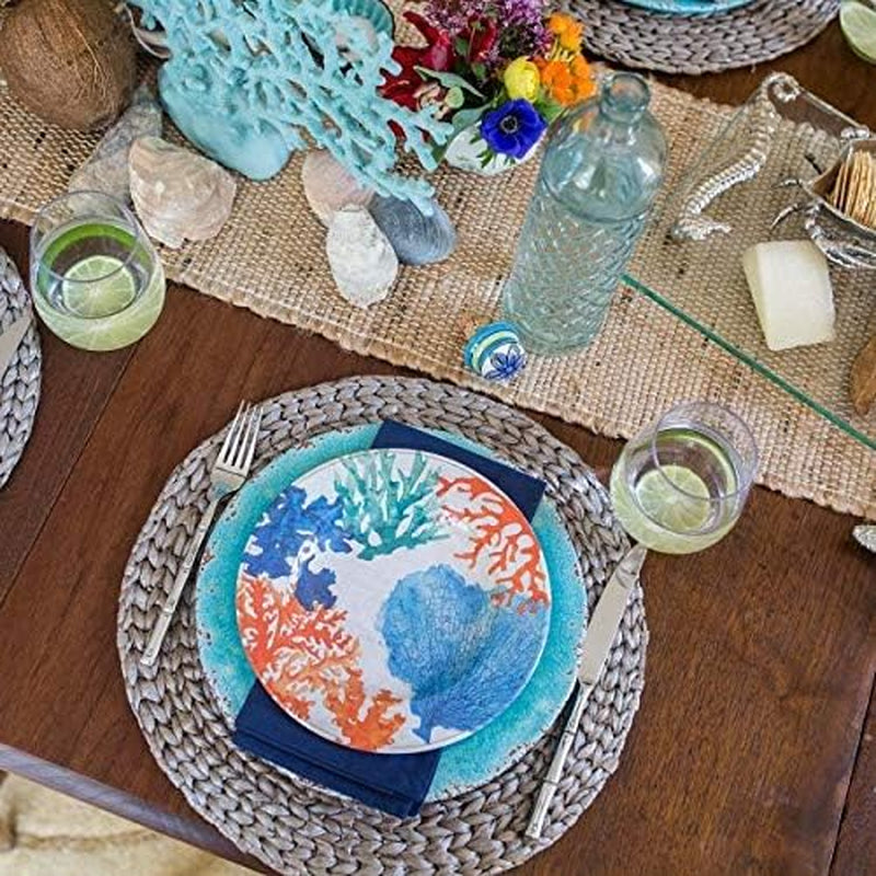 Table Runner 13'' X 72'' Eco-Friendly Hand-Made Vintage Jute Mats for Parties, Dining Table, Wedding, Boho Table Runner, Perfect for Decor - Natural Jute