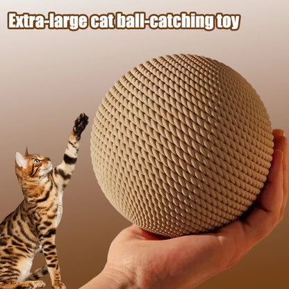 1PCS Jute Ball Cat Toy - Pet Scratching Tool with Jute Rope Durable Indoor Play Toy for Cats