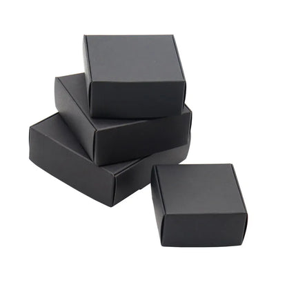 50Pcs/Lot Gift Box Kraft Paper Jewelry Boxes Blank Carry Case Jewelry Accessory Packaging Handmade Cardboard Display Paper Boxes
