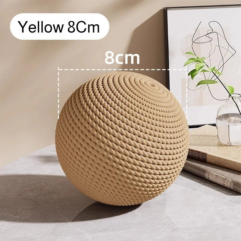 1PCS Jute Ball Cat Toy - Pet Scratching Tool with Jute Rope Durable Indoor Play Toy for Cats