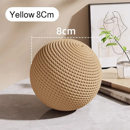 1PCS Jute Ball Cat Toy - Pet Scratching Tool with Jute Rope Durable Indoor Play Toy for Cats