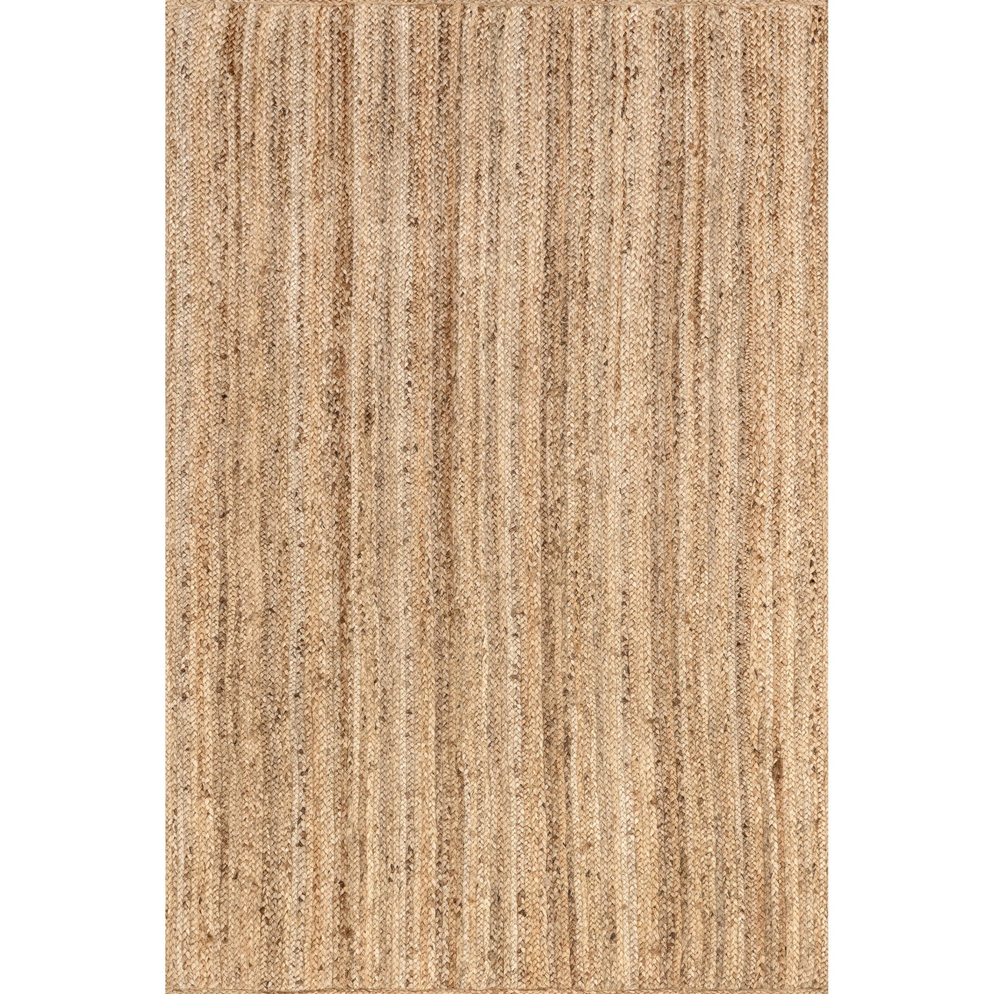 Rigo Hand Woven Farmhouse Jute Area Rug, 7' 6" X 9' 6", Natural