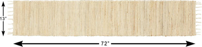 Table Runner 13'' X 72'' Eco-Friendly Hand-Made Vintage Jute Mats for Parties, Dining Table, Wedding, Boho Table Runner, Perfect for Decor - Natural Jute