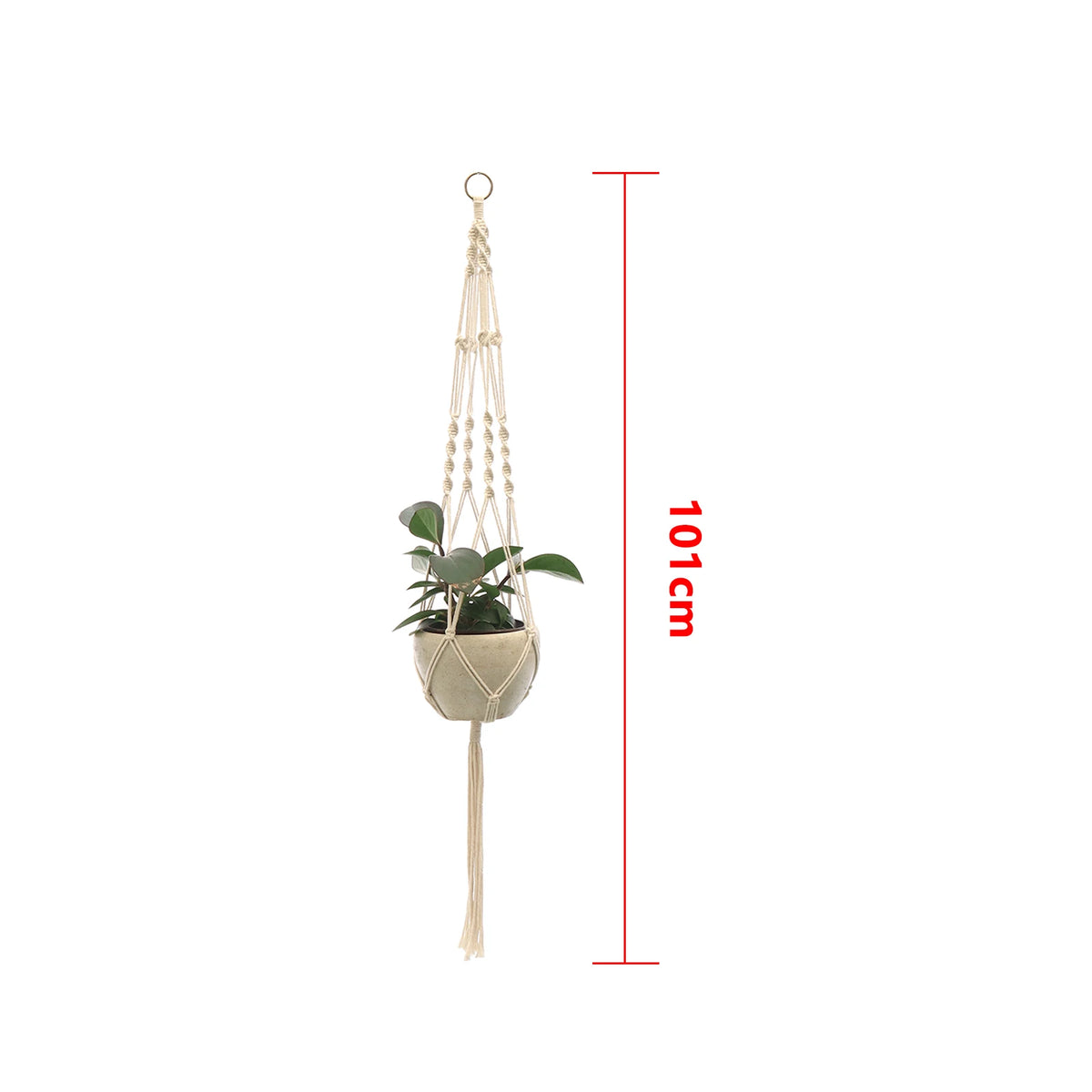 Hanging Plant Handmade Macrame Plant Hanger Flower Pot Planter Hanger Wall Decor Courtyard Garden Hanging Planter Hanging Basket