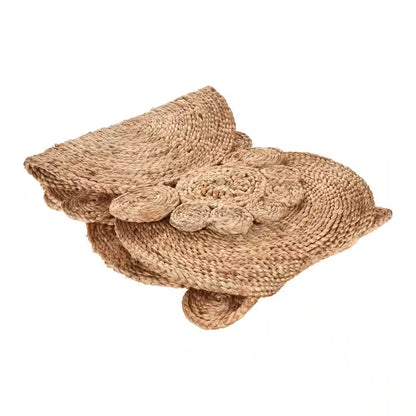 Natural Tan/Beige 1 Ft. 4 In. X 6 Ft. 8 In. Organic Jute Table Runner