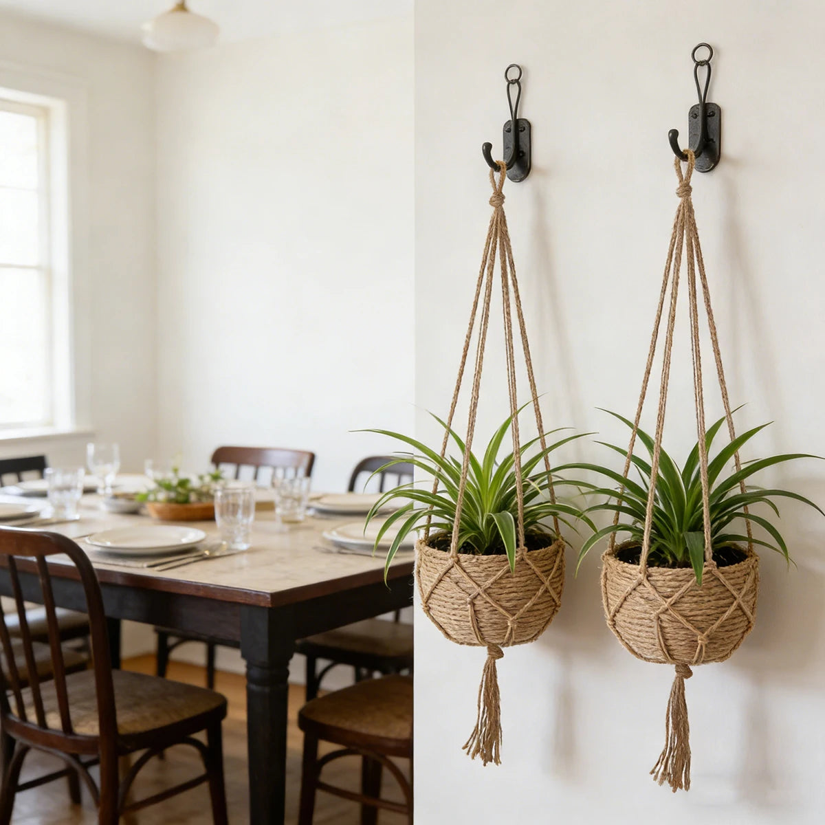 1PCS Hanging Flowerpot Decorative Baskets Outdoor Storage for Plants Planter Home Decorations Plant Pot Flowerbed Balcon Basket