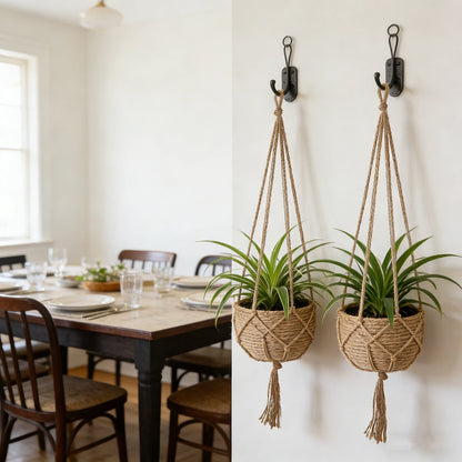 1PCS Hanging Flowerpot Decorative Baskets Outdoor Storage for Plants Planter Home Decorations Plant Pot Flowerbed Balcon Basket