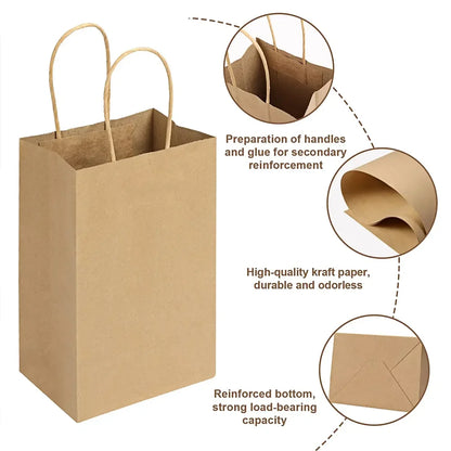Kraft Paper Bags, Etiquette, Holiday Gift Bags, Takeout Fast Food Packaging Bags, Milk Tea and Coffee Packaging Bags