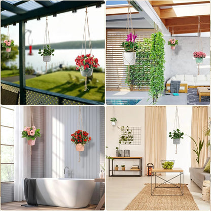 1PCS Hanging Flowerpot Decorative Baskets Outdoor Storage for Plants Planter Home Decorations Plant Pot Flowerbed Balcon Basket