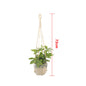 Hanging Plant Handmade Macrame Plant Hanger Flower Pot Planter Hanger Wall Decor Courtyard Garden Hanging Planter Hanging Basket