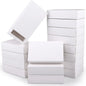 20Pcs Kraft Paper Gift Box Wedding Party Cookie Candy Boxes with Clear PVC Window Soap Jewelry Display Drawer Packaging Boxes
