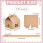 24 Pcs Rectangle Jewelry Box, 3.1X2X1" Tan Cardboard Jewelry Boxes Kraft Paper Gift Packaging Boxes Christmas Gift Paper