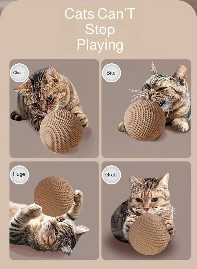 1PCS Jute Ball Cat Toy - Pet Scratching Tool with Jute Rope Durable Indoor Play Toy for Cats