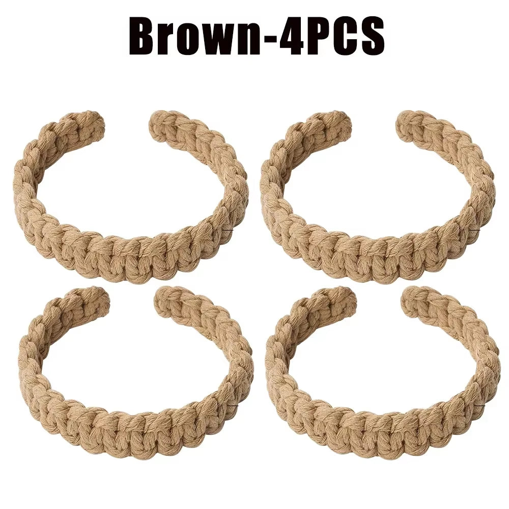 Jute Curtain Tiebacks Braided Natural Rope Holdbacks Adjustable Window Decor Woven Boho Style Coastal Home Accent