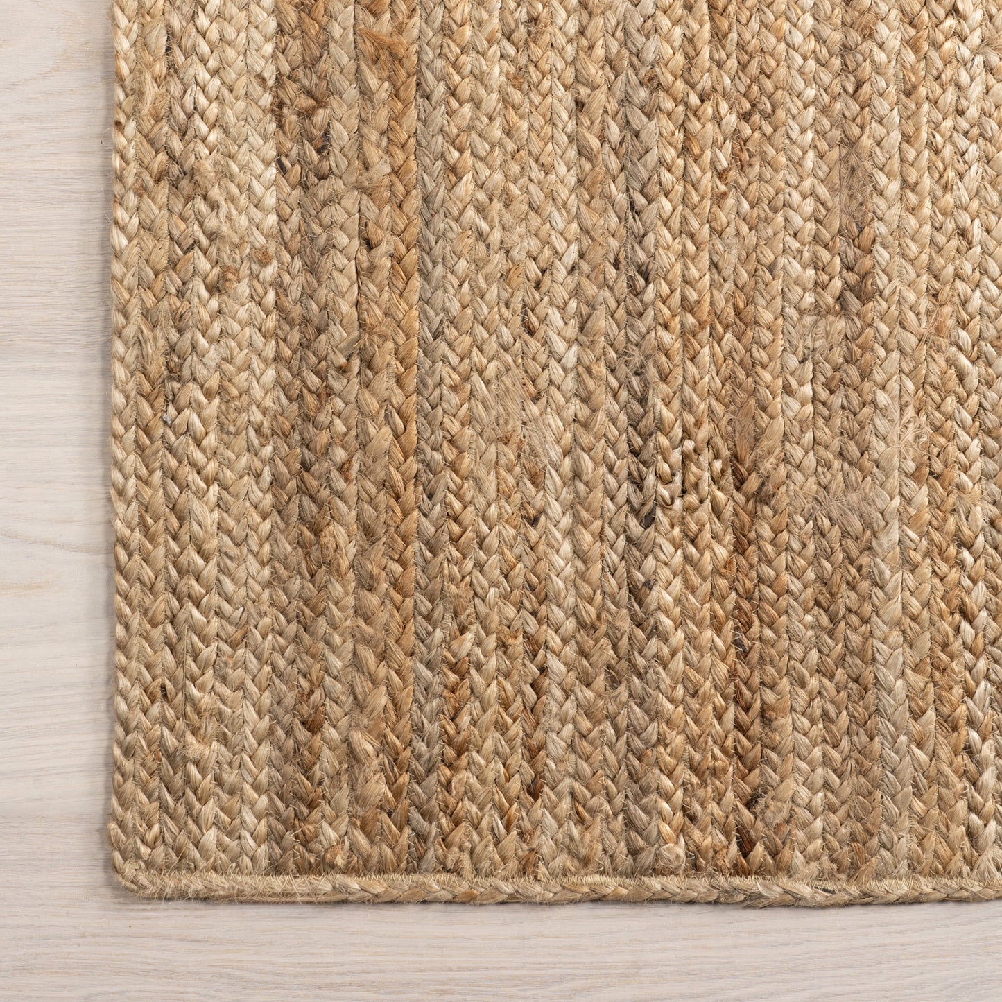 Rigo Hand Woven Farmhouse Jute Area Rug, 7' 6" X 9' 6", Natural