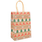 5Pcs Kraft Paper Gift Bags Merry Christmas Candy Cookie Packaging Bag Boxes Natal Kids Favors 2025 New Year Party Decoration