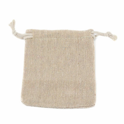 50 Pcs Small Linen Jute Drawstring Gift Bags Pouch Wedding Party Favours Sack Jewelries Gift Makeup Products Candy Fruits Bags