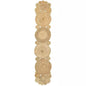 Organic Jute Table Runner - Beige Geometric, 16x80 in
