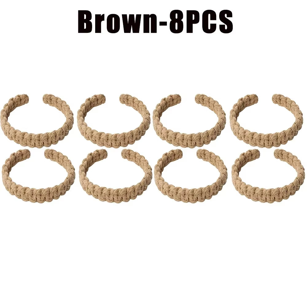 Jute Curtain Tiebacks Braided Natural Rope Holdbacks Adjustable Window Decor Woven Boho Style Coastal Home Accent