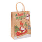 5Pcs Kraft Paper Gift Bags Merry Christmas Candy Cookie Packaging Bag Boxes Natal Kids Favors 2025 New Year Party Decoration
