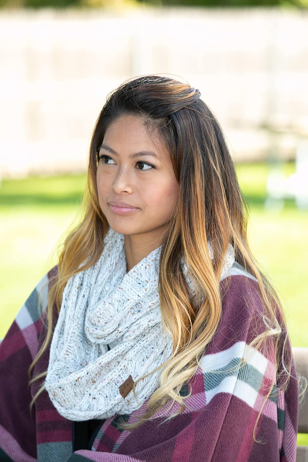 Infinity Scarf Women Winter Cable Knit Circle Wrap - Mother'S Day Gift