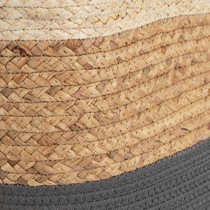 Hermosa Natural Brown/Gray 16 In. X 13 In. Seagrass Decorative Basket