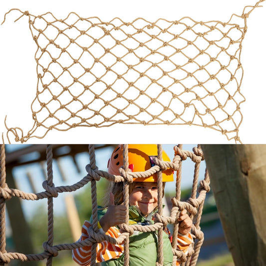 Decorative natural jute rope net, 4 x 8 ft