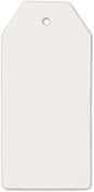 100 Hang Tags with Jute Twines 100Ft (White, 3 3/4" X 1 3/4")