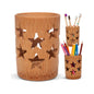 Bamboo Toothbrush Holder for Bathroom Toothbrush Cup with Drainage Quick Drying Bathroom Cup Toothpaste Holder Degradable Cup