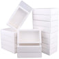20Pcs Kraft Paper Gift Box Wedding Party Cookie Candy Boxes with Clear PVC Window Soap Jewelry Display Drawer Packaging Boxes
