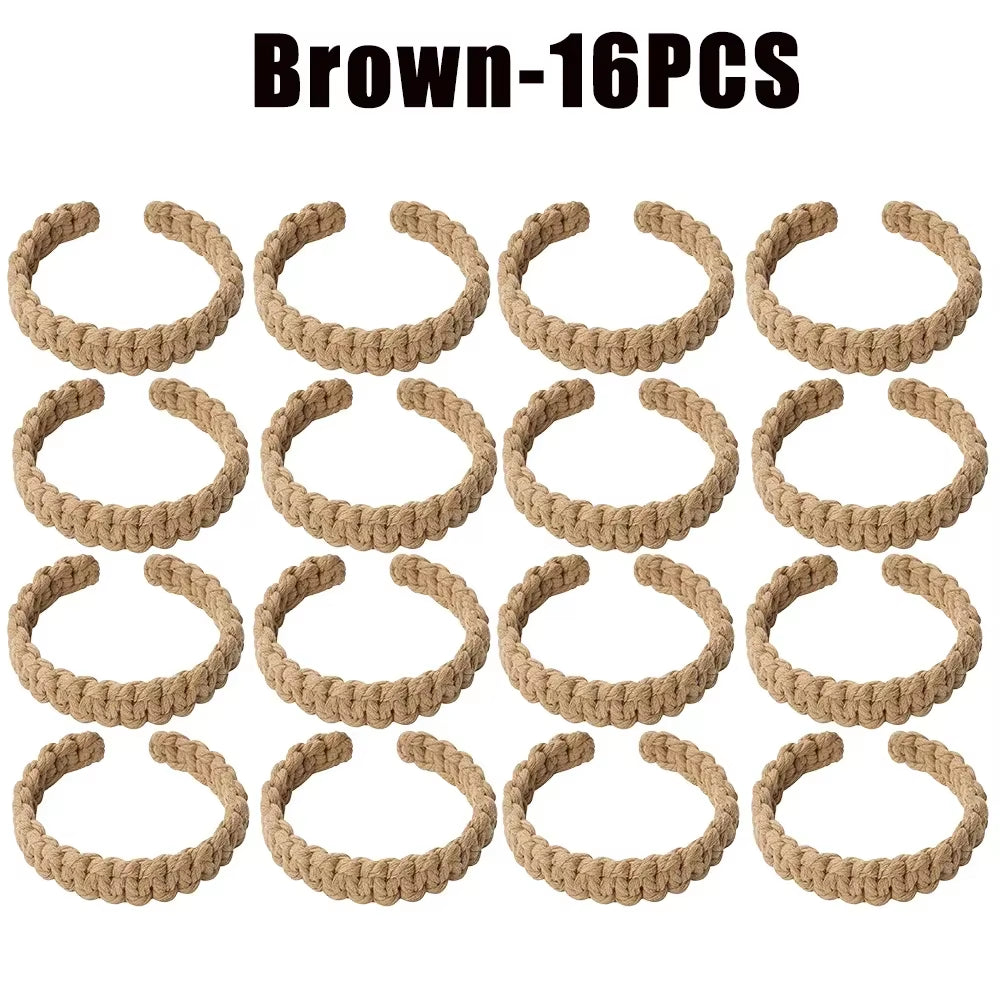 Jute Curtain Tiebacks Braided Natural Rope Holdbacks Adjustable Window Decor Woven Boho Style Coastal Home Accent