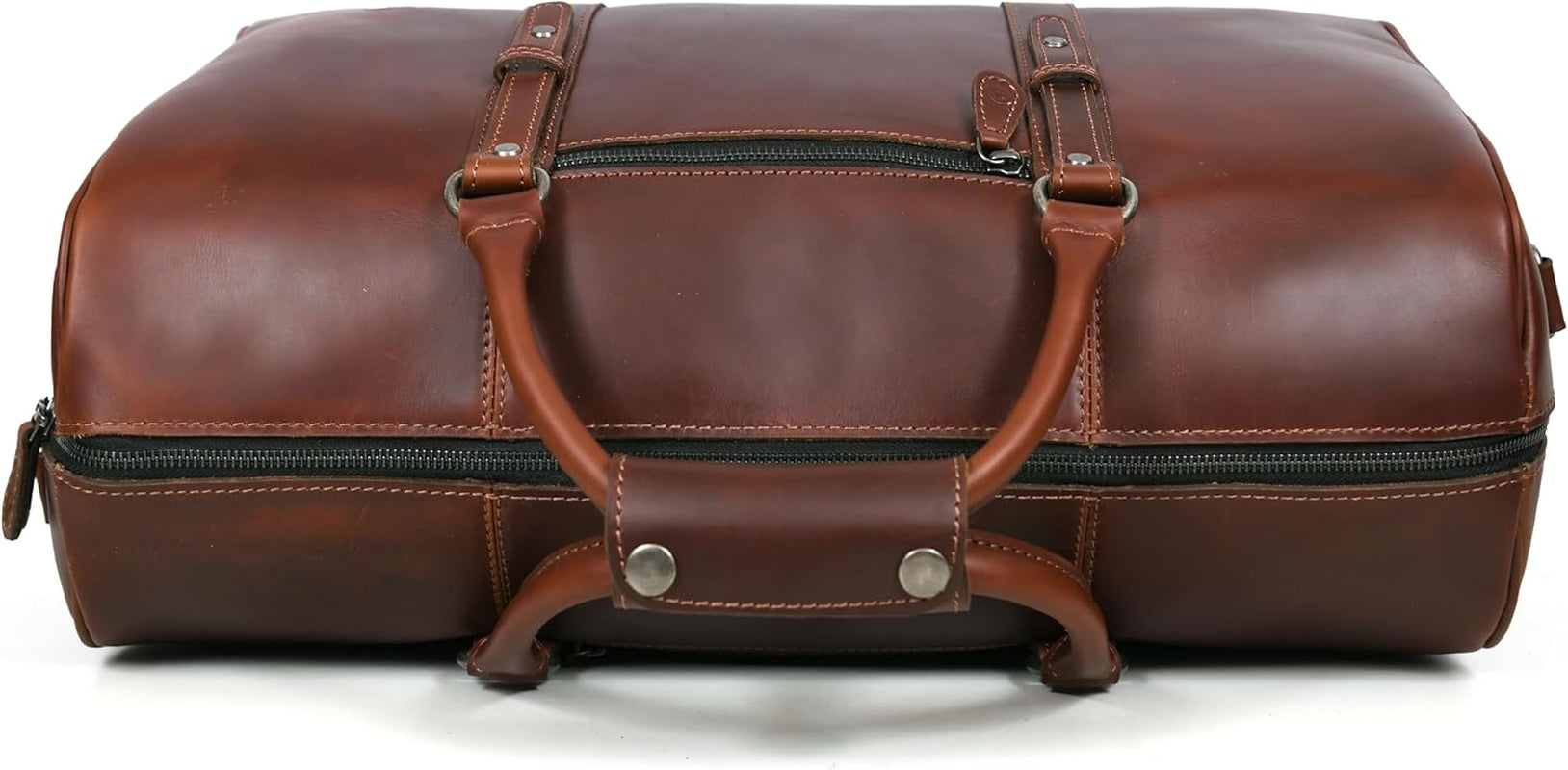 Leather Duffel Bag for Men & Women Travel, Weekend, Overnight, Gym Bag