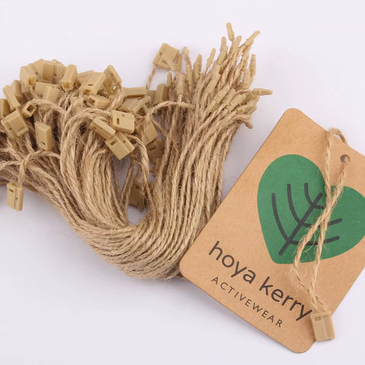1000 Pieces/Lot Jute Hemp Hang Tag String 20Cm Jute Hangtag String Cord for Clothing Tag Hanging Cord Jute String Tag Seal